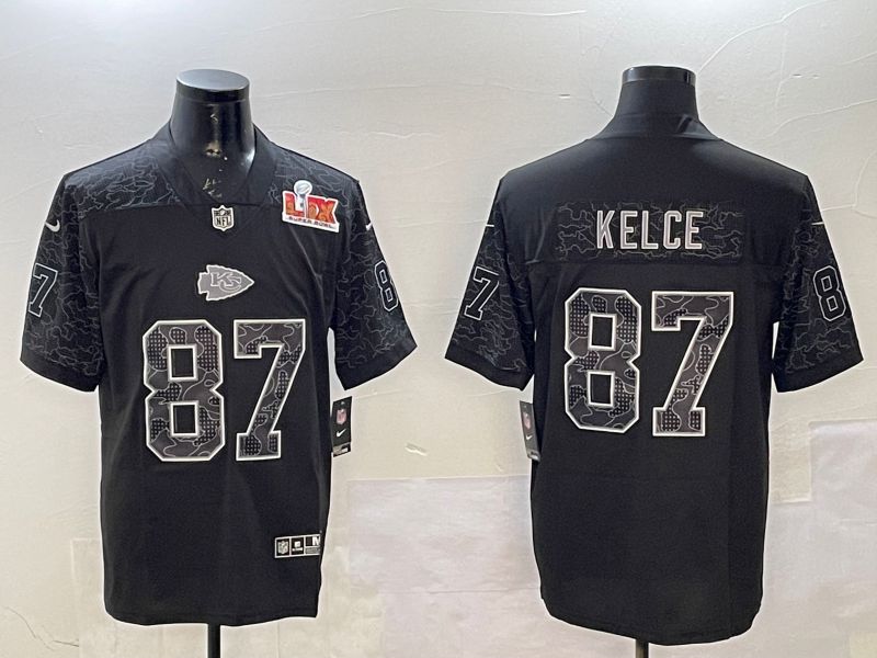 Men Kansas City Chiefs 87 Kelce Black 2025 Nike Vapor Limited NFL Jersey style 2102
